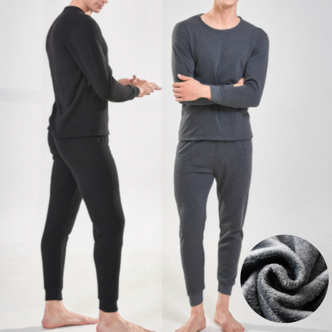 위키란쥬 발데 겨울 양모 융 보온 방한 기모 타이즈 털 내의 긴팔 세트