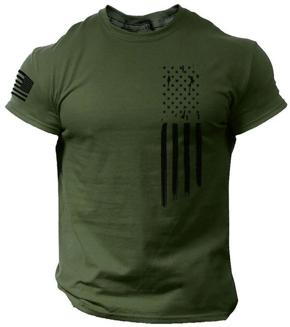 ROYALBELLE 남성 라운드넥 스트라이프 프린트 슬림핏 캐주얼 데일리 반팔 티셔츠 V01030127