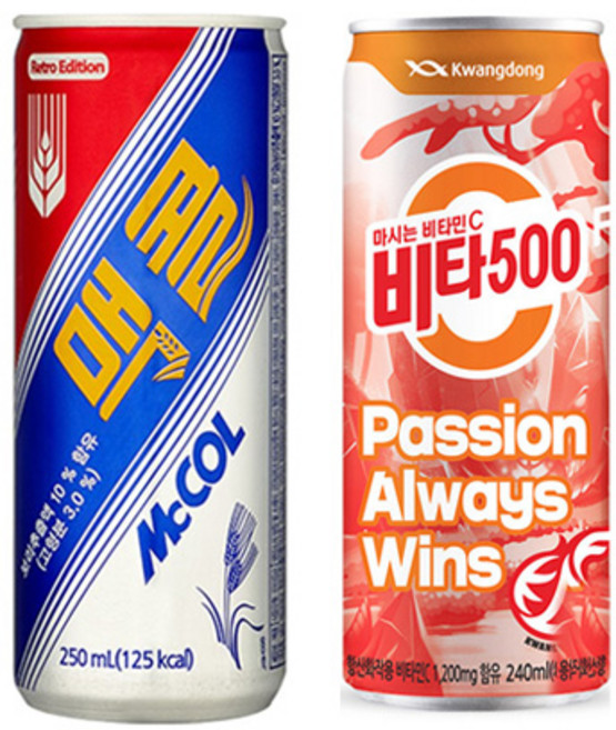 일화 맥콜15캔+비타500 오리지널15캔 30캔, 240ml, 1세트