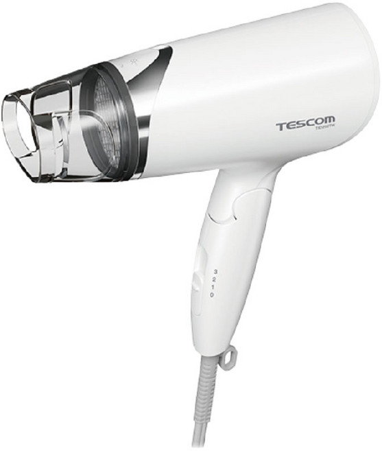 TESCOM 負離子吹風機 附保濕風罩 1500W, 白色, TID292TW