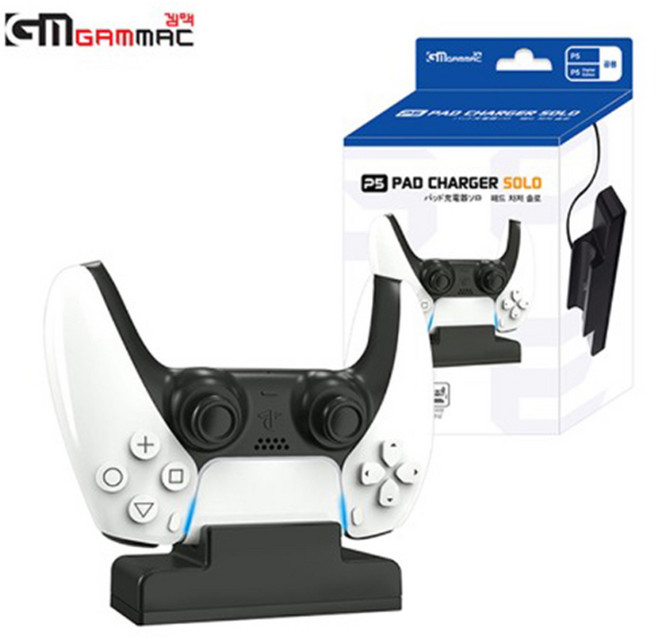 PS5 겜맥 듀얼센스 충전거치대 / 컨트롤러 1개 충전용, PS5 전용 컨트롤러 1개 충전용