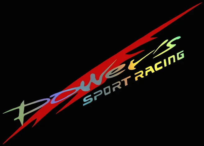 세련된 파워의 레이싱 개발 자동차 스티커 스포츠 반사 방수 데칼 30x5.5cm, G08303 LASER, 30CMX5.5CM