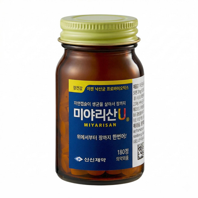 신신제약 미야리산U 낙산균 프로바이오틱스 180정 1개