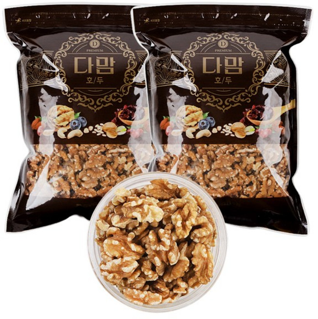 다맘 캘리포니아 햇호두 1/4 1kgx2봉, 1kg, 2개