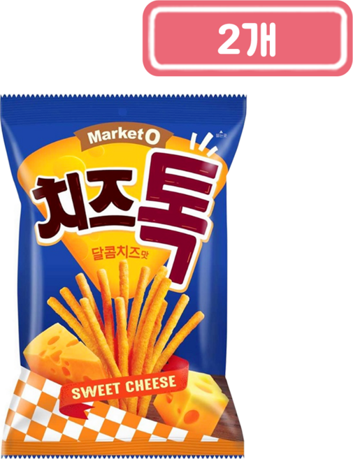 마켓오 치즈톡 달콤치즈맛, 80g, 2개