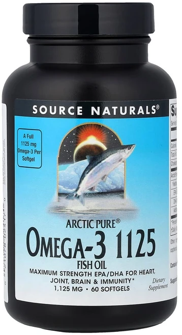 Source Naturals 오메가 3 1125mg 피쉬 오일 EPA DHA 소프트젤 60정, 1개 - 쿠팡