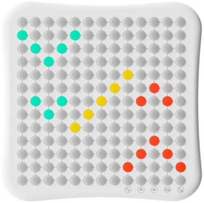 AI智能五子棋 兒童益智棋盤成人版策略桌遊 多功能跳棋圍棋四子棋家庭互動遊戲, 1個, 【169鍵智能AI棋盤】9合一