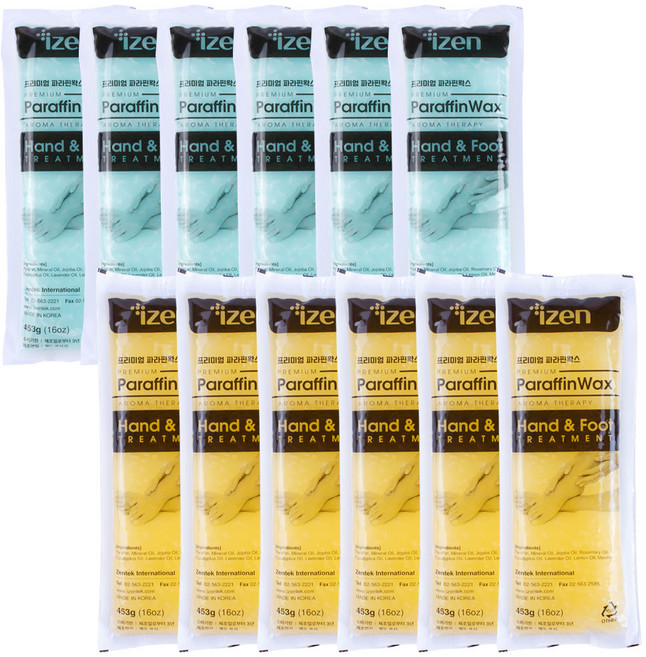 아이젠 인탑 파라핀 왁스 6개입 1박스(무방부제)-블루/옐로, 블루(6개입), 1개