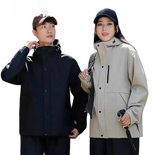 방일 호우 방지 등산 아웃도어용 남여공용 우비 상하의 세트