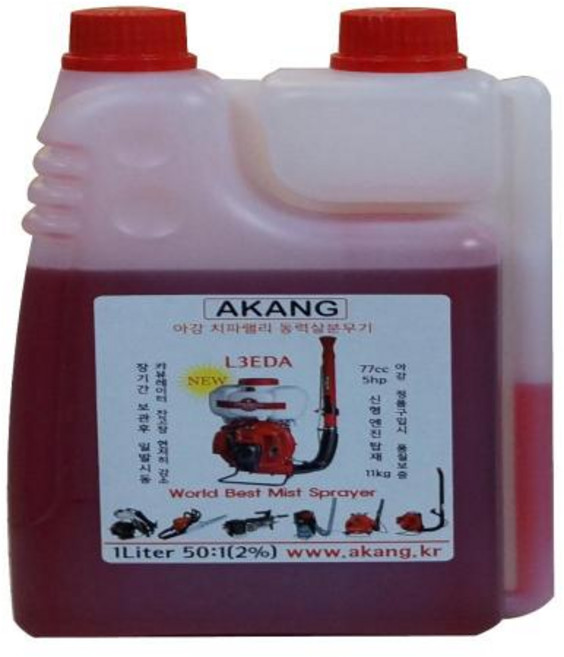 치파랠리 2사이클엔진오일 AKANG RED (1.0L)/희석비율50:1, 1개