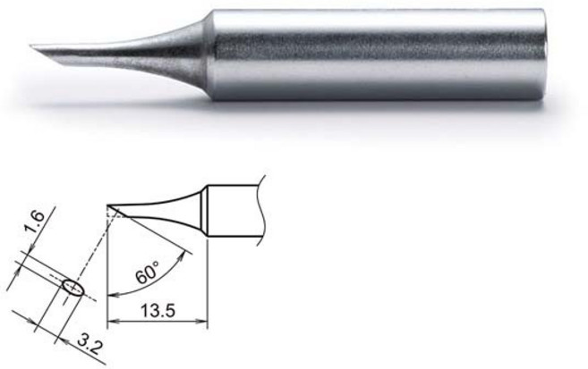 HAKKO 하코 인두팁 T18-CF15 FX-888DX FX888D FX-8801 FX-600 공용 사용, 1개