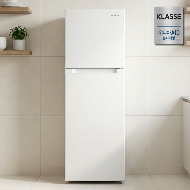 위니아 미니 소형 냉장고 WWRB171KEMWWO(A) 원룸 자취 모텔 사무실 173리터 2도어 화이트