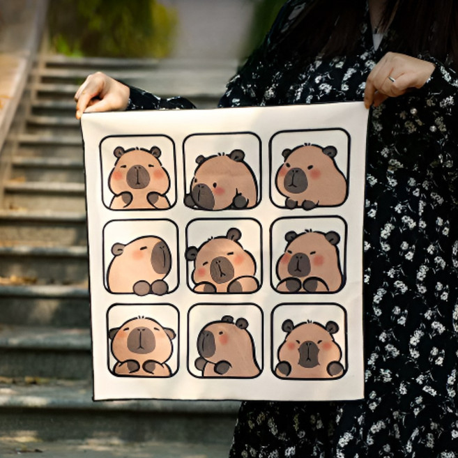 도치코 매직 보따리 여행용 보자기 파우치 다용도 50X50, 바라