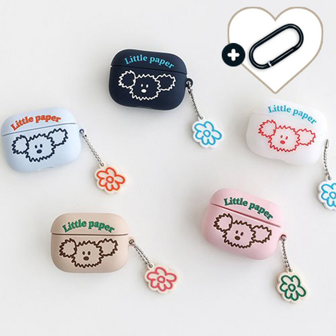 로마네 리틀 페퍼 베이직 에어팟 프로 실리콘 케이스, 리틀페퍼_에어팟 프로_반투명