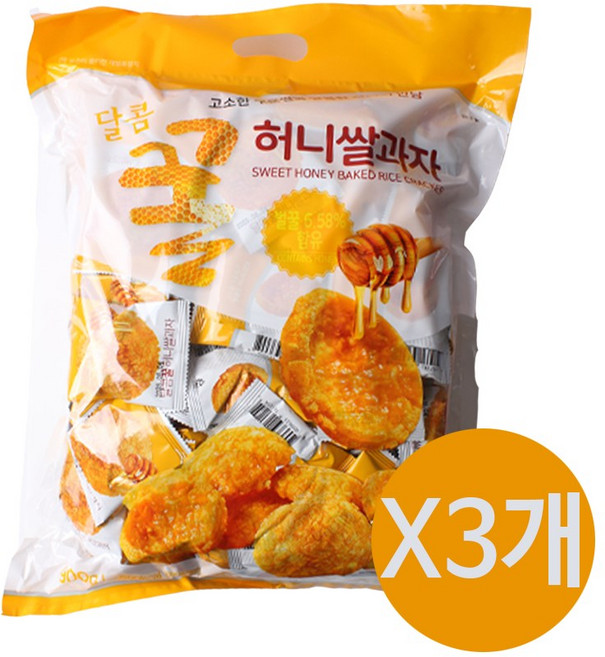 허니 쌀과자, 3개, 900g