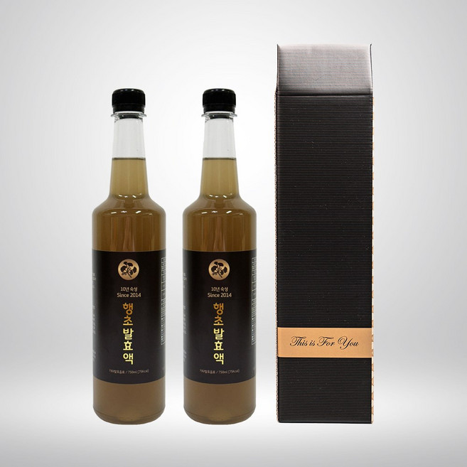 부모님께 고마움을 전하는 효도선물 10년이상 천연발효시킨 은행식초 750ml, 2개