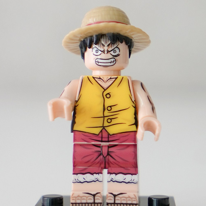 핸드브릭 팩토리 커스텀 미니브릭 피규어 원피스 해적 호환 블록호환, 067. 몽키 D 루피