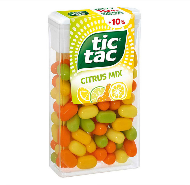 틱택 시트러스 믹스 젤리 54g 6개