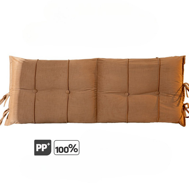 왁스 가죽 헤드보드 쿠션 침대 대형 등받이 큰 베개, 연브라운