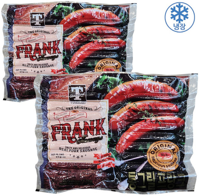 티스탠다드 통그릴프랑크, 1.2kg, 2개