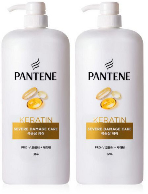 팬틴 대용량 샴푸 극손상케어 샴푸 1200ml 2개 - 대용량 샴푸 극손상케어 샴푸 1200ml 2개, 1.2L