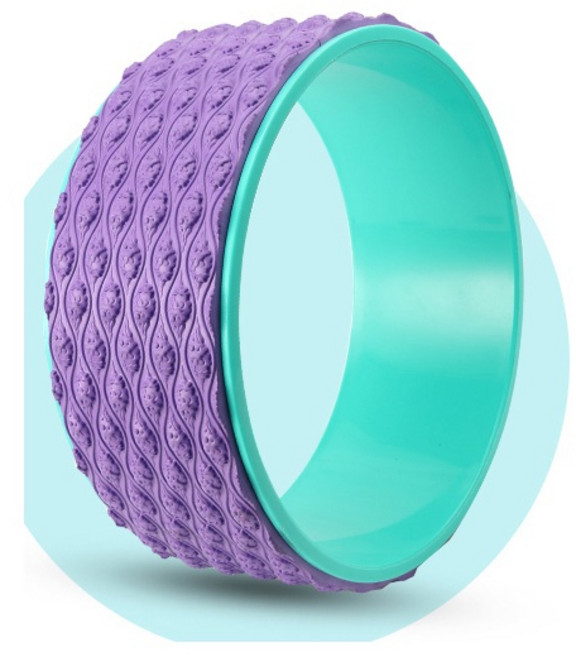 瑜珈輪 升級加厚 達摩輪 普拉提圈, 1個, 紫色, 紫色