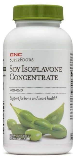 GNC 슈퍼 푸드 소이 이소플라본 컨센트레이트 50mg 캡슐, 90정, 1개 - 쿠팡