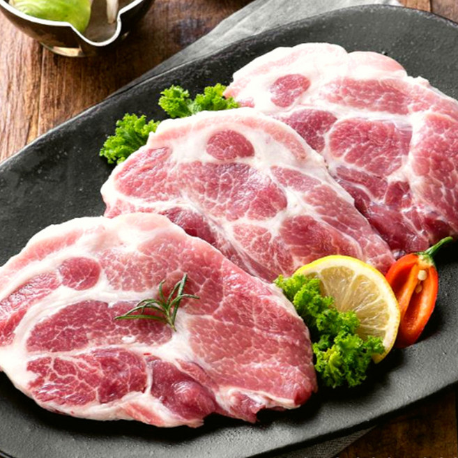 문경쑥돈 돼지목살 구이용 500gx2 한돈 냉장 스테이크용, 500g