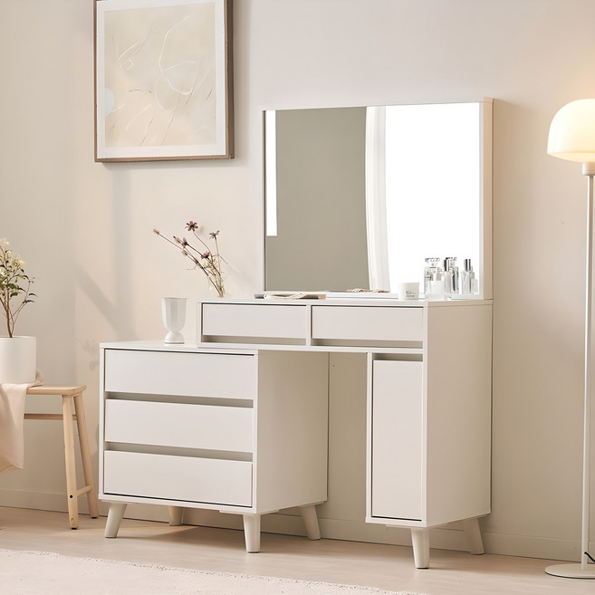 파로마 이즈 플루토 확장형 화장대, 화이트