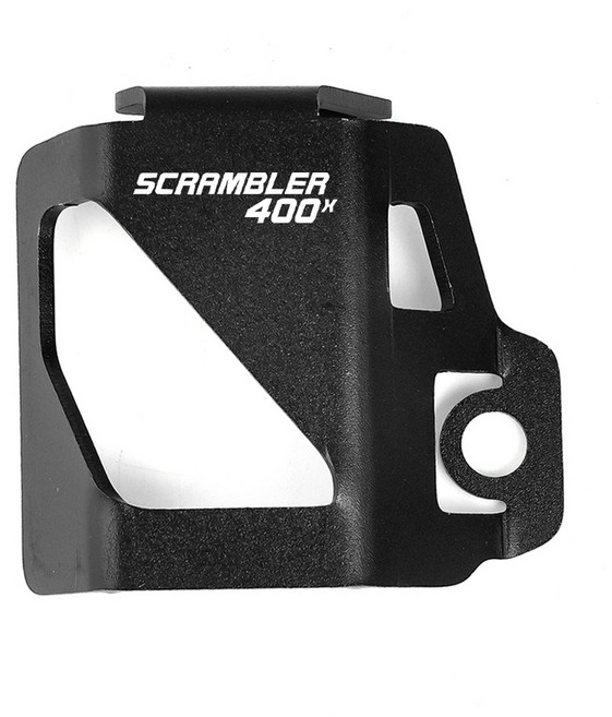 OD 트라이엄프 호환 스크램블러400X/스피드400 튜닝 사이드 스탠드클립커버 마스터실린더 리어 브레이크 오일 캡 커버, 블랙-스크램블러400X(리어 브레이크 가드)