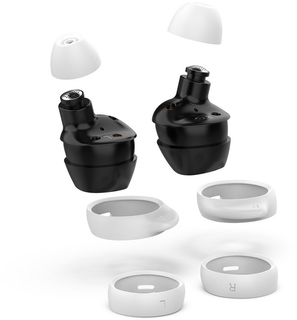 아이디스킨 갤럭시 버즈 라이브 / 버즈 플러스 편안한 실리콘 이어캡 이어팁 이어 윙팁, 버즈 플러스 윙팁, 블랙