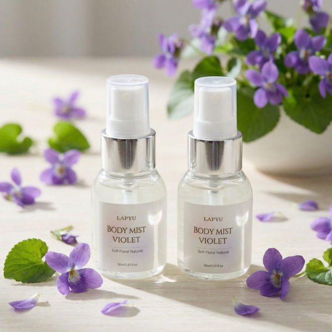라퓨 비타민나무 향수 휴대용 바디미스트 바이올렛 향, 2개, 30ml