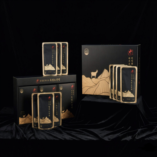 [1+1]천지원 하수오 흑염소 진액 90ml 30포, 30개