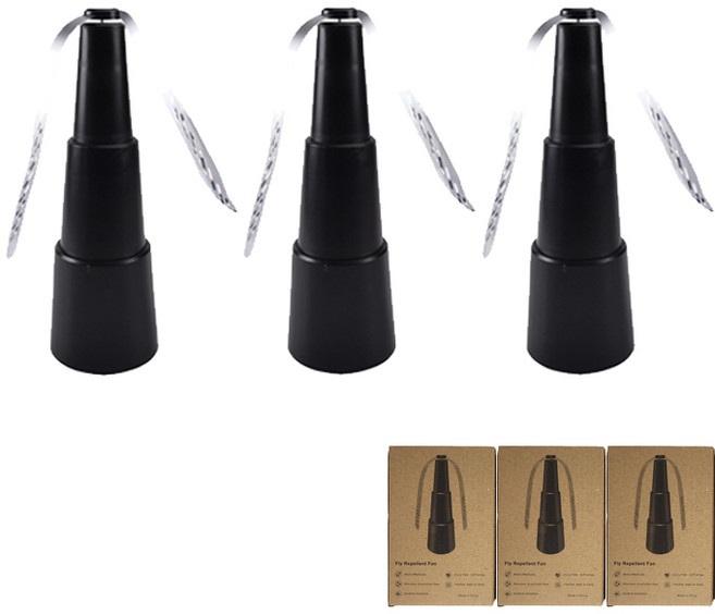 파리 퇴치 선풍기 (3개 묶음) 날벌레 날파리 초파리 해충 퇴치기 벌레 쫓는 회전팬