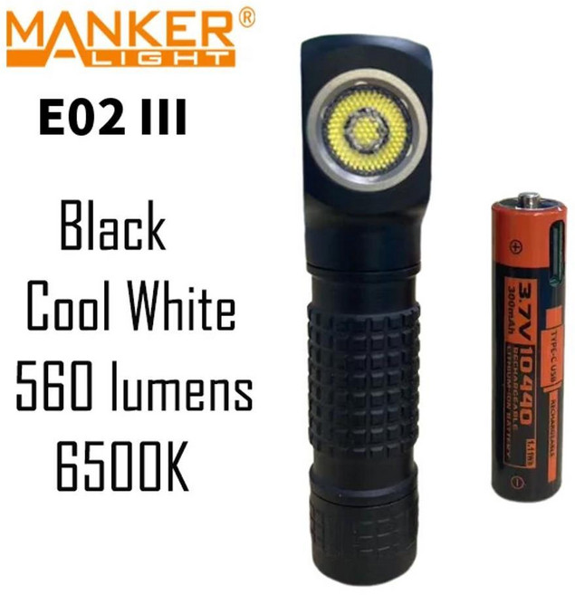 손전등 포켓 미니 키체인 토치자석 테일 가역 클립, 색상: 3. Black Cool White, 1개