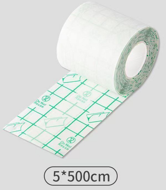 羽絨服補丁貼 破洞修補 免縫自粘 無痕修復貼片 透明可水洗, 透明5cmx500cm 隨意 裁剪 1卷, 1個