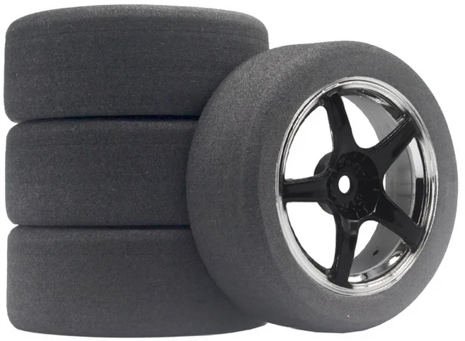 12mm 육각 RC 레이싱카 액세서리 4개 세트 레이싱 폼 타이어 휠 림 세트 HSP HPI 110 온로드 RC카용, [23] 9051b-6019