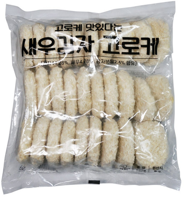 푸드마을 냉동 새우감자 고로케, 1개, 900g