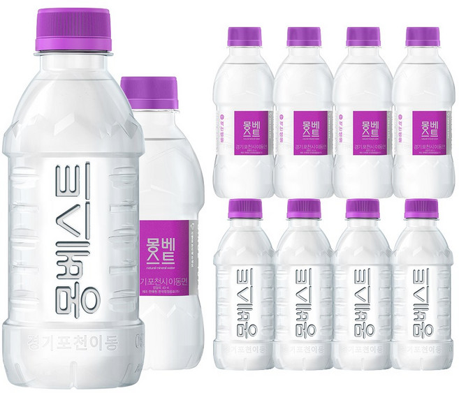 몽베스트 먹는샘물, 330ml, 20개