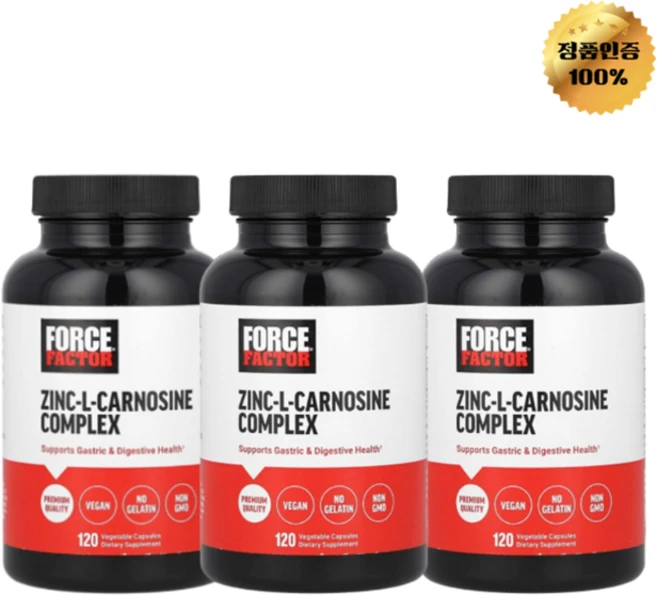 2+1 포스팩터 아연 L카르노신 복합체 베지 캡슐 120정, 3개 - 쿠팡