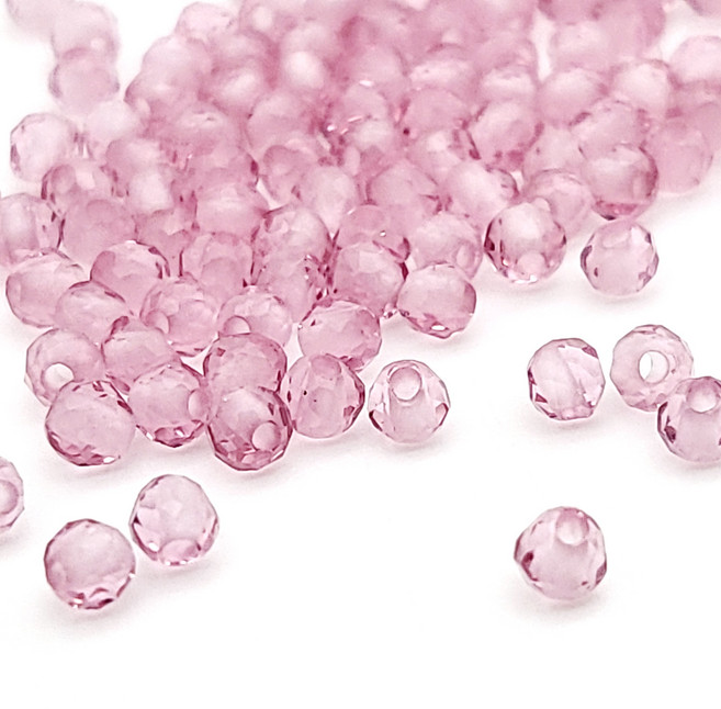 [모크재료방] 스피넬(인조) 컷팅 2mm, 300개, 핑크