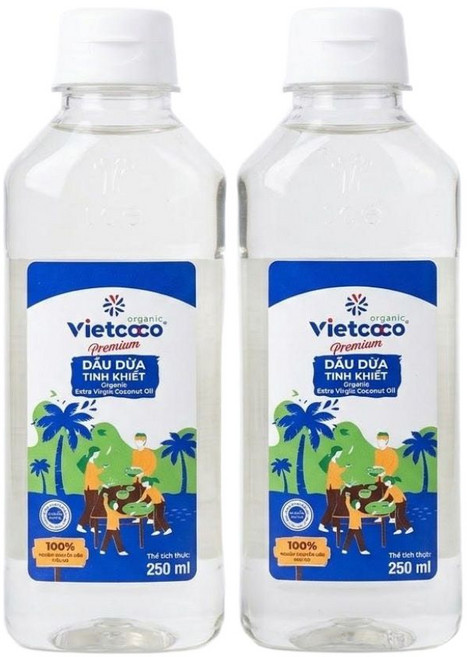 월드푸드 베트남 비엣코코 유기농 오가닉 버진 코코넛오일 250ML VIETCOCO, 1개