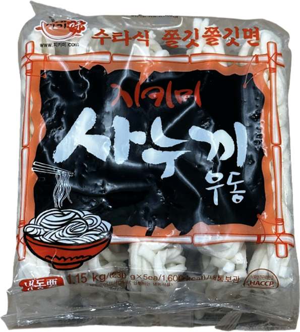 지키미 사누끼우동 1.15kg 냉동, 230g, 5개