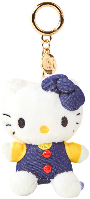 산리오 헬로키티 마이멜로디 쿠로미 시나모롤 데님 인형 키링 가방고리 8cm 인형뽑기