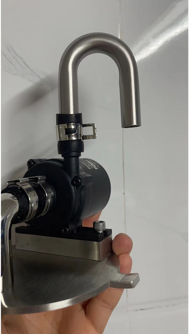 초미니 나노 외부여과기 스테인레스 ES60, 12mm U엘보+블랙호스