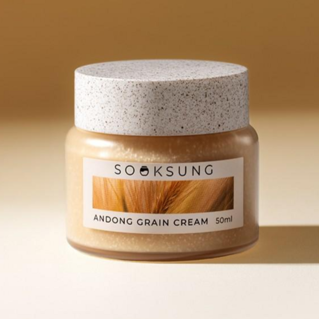 숙성 안동 오곡 세라마이드 수분 장벽 진정 크림, 1개, 55ml