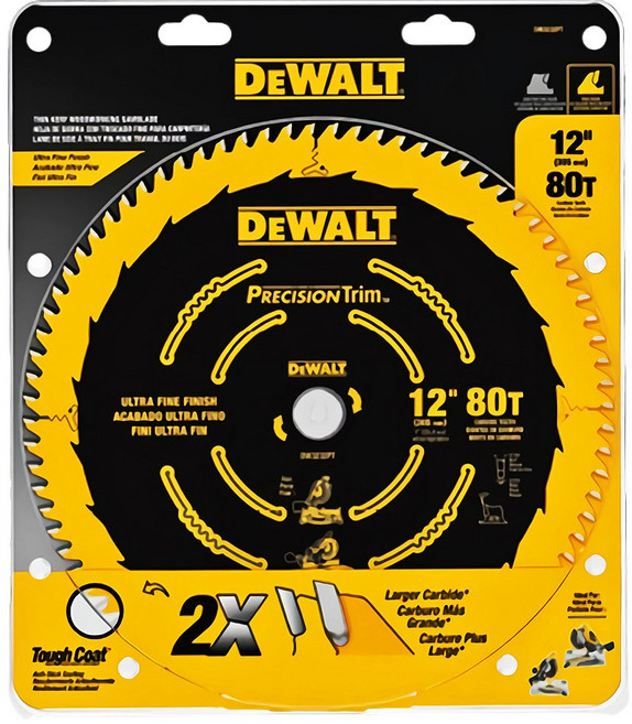 디월트공식대리점 DT1041 10인치 원형톱날 정밀가공 목재 목공용 각도절단기 절단 절삭 팁쏘, 1개