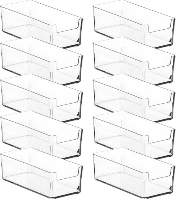 깔끔조아 다용도 투명 정리함 수납함, 10개