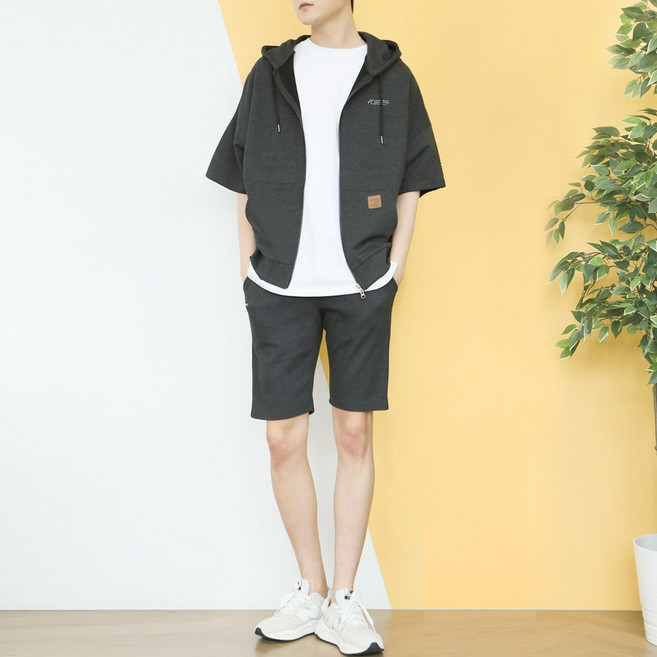 블루포스 테럿티 반팔 후드집업 트레이닝 세트 오버핏 츄리닝 [국내생산]