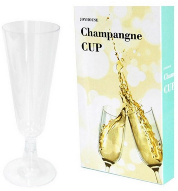 [펄박스] 안깨지는 캠핑용 파티용 피크닉 와인잔 10P 세트 휴대용 플라스틱 샴페인 글래스